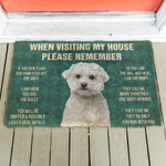 Maltese Dogs House Rules Doormat DHC04062340 - 1