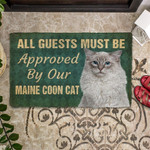 Must Be Approved By Our Maine Coon Cat Doormat DHC04062104 - 1