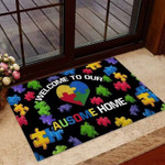 Welcome To Our Home Autism Awareness Doormat - 1