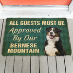 Must Be Approved By Our Bernese Mountain Doormat DHC04062173 - 1