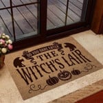 Do You Dare Enter The Witchs Lair Witch Coir Pattern Print Doormat - 1