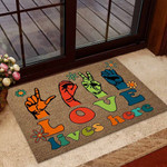Love Lives Here Doormat DHC07061797 - 1