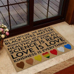 In This House We Believe LGBT Support Coir Pattern Print Doormat - 1