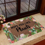 Hope You Like Plants Cactus Coir Pattern Print Doormat - 1