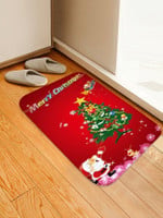 Merry Christmas Tree Santa Claus CLH0910221D Doormat - 1