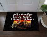 Music Is A Safe Kind Of High Graphics CL19100297MDD Doormat - 1