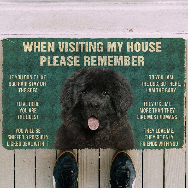 Newfoundland House Rules Doormat DHC04062268 - 1