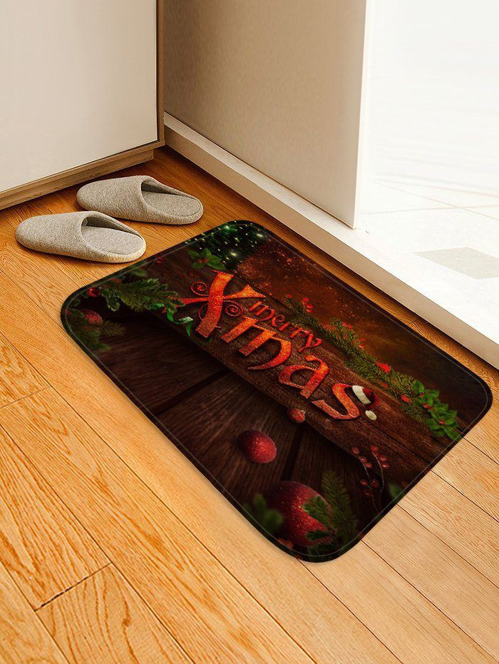 Merry Christmas Wooden CLH0910223D Doormat - 1