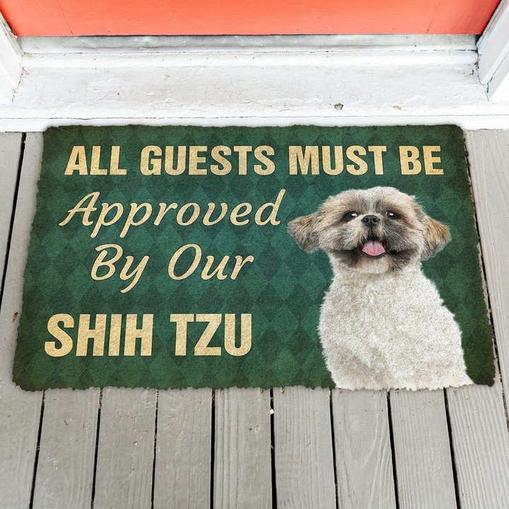 Must Be Approved By Our Shih Tzu Doormat DHC04062189 - 1
