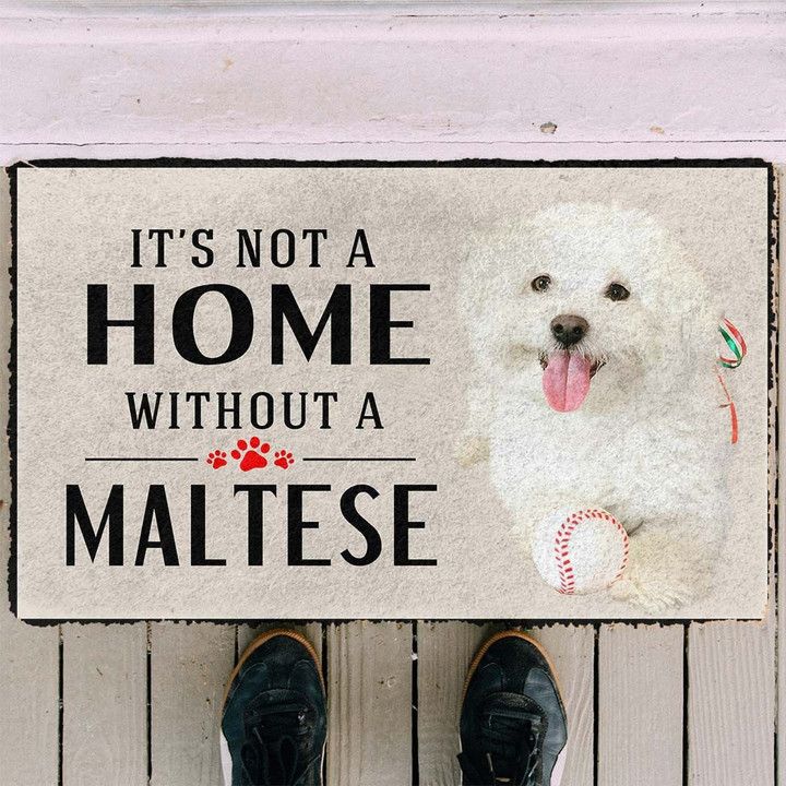 Its Not A Home Without A Maltese Doormat DHC04062675 - 1