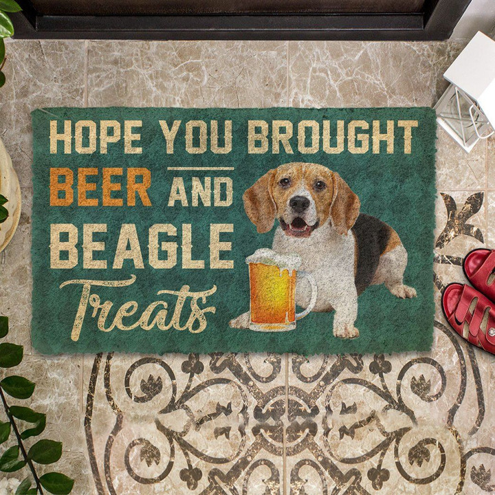 Hope You Brought Beer And Beagle Treats Doormat DHC04062830 - 1