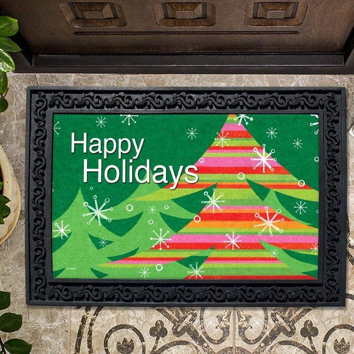 Mod Christmas Tree Doormat DHC04063224 - 1
