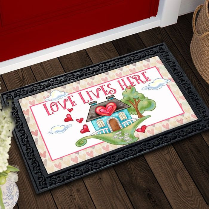 Love Lives Here Doormat DHC04064208 - 1