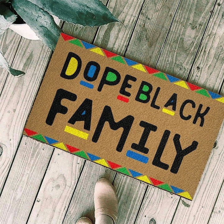 Dope black family Doormat - 1