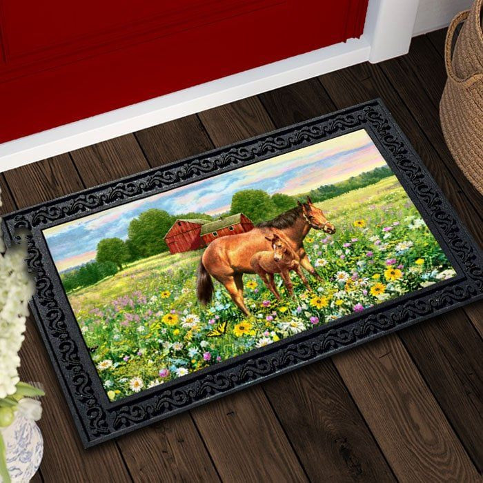 Horse And Foal Farm Doormat DHC04063371 - 1