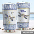 Personalized Dragonfly Stainless Steel Tumbler Perfect Gifts For Dragonfly Lover Tumbler Cups For Coffee/Tea, Great Customized Gifts For Birthday Christmas Thanksgiving