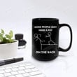 Some People Just Need A Pat On The Back Mug, Humor Stick Man Figures Mug, Funny Gift Idea For Friends