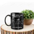 Some People Just Need A Pat On The Back Mug, Humor Stick Man Figures Mug, Funny Gift Idea For Friends