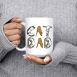 Cat Dad Mug, Dadlife Funny Present For Best Cat Dad Or Cat Lover, Cat Owner Gift, Cat Gift For Men