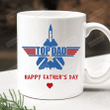 Top Dad Happy Father's Day Ceramic Mug, Top Dad Mug, Mug Gift For Dad From Son Daughter Fathers Day Gift