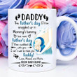 Little Bump Cant Wait To See You Daddy Mug, New Dad First Dad Ceramic Coffee Mug, Gift For Family Friends Men, Gift For Him, Birthday Father's Day Holidays Anniversary