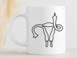 Reproductive Rights Mug, Uterus Finger Mug, Women's Rights Gifts, Feminism Gift , Middle Finger Mug, Pro Choice Mug, My Body My Choice Mug