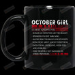 October Girl Facts Mug, Birthday In October, Girl Facts, Birthday Mug, Birthday Gifts For Her, Family Birthday Gifts