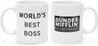World's Best Boss Dunder Mifflin Mug, Dunder Mifflin Mug, Gifts For Boss Team Leaders From Staff, Birthday Gifts