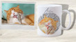Custom Pet Portrait Mug, Cat Face Mug, Cat Lover Gifts Mug