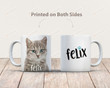Custom Pet Portrait Mug, Cat Photo Mug, Cat Lover Gifts Mug