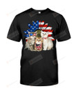 Cat Lovers Shirt, 4th Of July Shirt, Independence Day Gifts, Happy International Cat Day Shirt, Patriotic Shirt, Birthday Gifts, Gifts For Cat Lover Cat Dad Cat Mom
