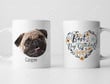 Custom Dog Portrait Mug, Best Dog Grandma Ever Mug, Dog Memorial Gift Mug