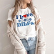 I Love DILFS T-Shirt For Women, Smiling Faces DILF T-Shirt, Birthday Gift Shirt, Hot Dad Shirt, Sarcastic T-Shirt, Funny Gift For Women