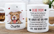 Custom Pet Portrait Mug, The World's Best Dog Mom Mug, Dog Lover Gifts Mug