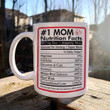 Best Mom Ever Mug, #1 Mom Nutrition Fact Mug, Gifts For Mom Mama Grandma From Son And Daughter, Family Gifts, Mothers Day Gifts, Mom Birthday Gifts.