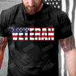 American Flag Military Veteran Of Vietnam Afghanistan Iraq T-Shirt