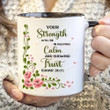 Your Strength Will Be In Keeping Calm And Showing Trust Mug, Isaiah 30 15, Jw Gifts, Bible Quote Gifts For Him For Her