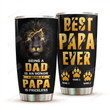 Being A Dad Is An Honor Tumbler, Lion Best Papa Ever Tumbler, Gifts For Dad From Daughter Son Kids, Gifts For Papa On Birhday Fathers Day Christmas
