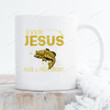 Even Jesus Had A Fish Story Ceramic Coffee Mug, Christian Coffee Mug