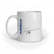 Airbus Illustration Coffee Mug, Pilot Mug, Plane Lover Mug, Aviation Mug, Pilot Mug, Plane Mug, Airplane Mug, Airbus Mug, Gift For Friends, For Pilot