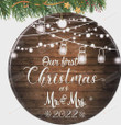 Our First Christmas As Mr. And Mrs. Ornament, Gift For Couple Ornament, Christmas Gift Ornament