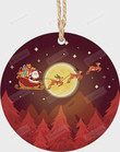 Merry Christmas Ornament, Snow Deer Xmas Tree Gifts Ornament, Christmas Gift Ornament