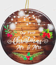 Our First Christmas As Mr. & Mrs Ornament, Gift For Married Couple Ornament, Christmas Gift Ornament