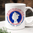 Rip The Queen Mug, 1926-2022 Queen Elizabeth, Rest In Peace Queen, Memorial Gifts For Friend For Family
