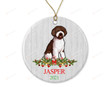 Personalized Pet Name Ornament Custom Puppy Ornament Lagotto Romagnolo Christmas Ornament Lagotto Romagnolo Dog Christmas Tree Ornament Dog Lovers Gifts Hanging Decoration