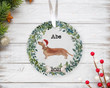 Personalized Dachshund Ornament, Gifts For Dachshund Dog Owners Ornament, Christmas Gift Ornament