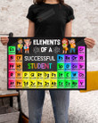 Elements Of A Successful Student Poster Canvas, Gifts For Student Poster Canvas, Classroom Decor Poster Canvas