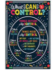 What Can I Control Poster Canvas, Classroom Poster Canvas