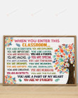 When You Enter This Classroom, You Are My Students Horizontal Poster Home Decor Wall Art Print No Frame Or Canvas 0.75 Inch Frame Full-Size Best Gifts For Birthday, Christmas, Thanksgiving, Housewarming