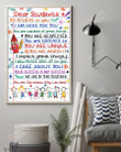 Dear Students, We Are In This Together Vertical Poster Home Decor Wall Art Print No Frame Or Canvas 0.75 Inch Frame Full-Size Best Gifts For Birthday, Christmas, Thanksgiving, Housewarming